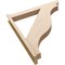 Ekena Millwork 5 1/2-in W x 36-in D x 40-in H Funston Slat Rough Cedar Woodgrain TimberThane Outlooker, Primed Tan OUTUR055X36X40FST24RCPR - alternate 4